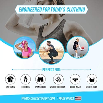 Active Wear Laundry Detergent for Sweat & Gym Clothes