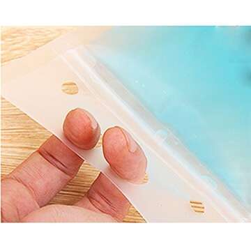 PLESIU RUIYUXIN 50 Pack Stand Up Drink Bags with Straws