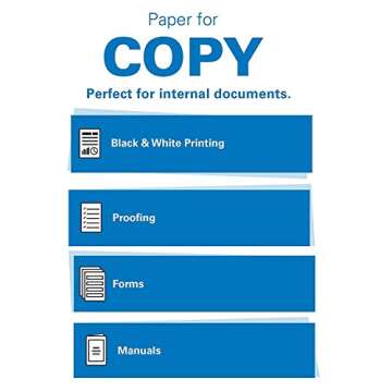 Hammermill Printer Paper, 20 lb Copy Paper, 8.5 x 11 - 6 Packs (2,400 Sheets) - 92 Bright, Made in the USA