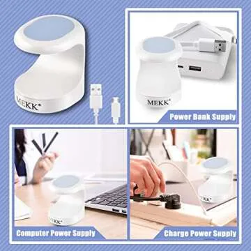 MEKK Mini UV Light for Gel Nails UV Light for Nails Innovative One Finger UV LED Nail Lamp 16W UV Nail Lamp Portable LED Nail Lamp Professional Nail Dryer for Nail Art Tools(Blue)