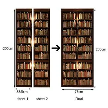 Durable Self-Adhesive TUOKING Door Stickers for Stylish Decor