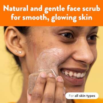 Ethique Gingersnap - Gentle Natural Solid Face Scrub - Exfoliating Face Cleanser for All Skin Types ...