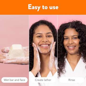 Ethique Gingersnap - Gentle Natural Solid Face Scrub - Exfoliating Face Cleanser for All Skin Types -Vegan, Eco-Friendly- Zero-Waste, Plastic-Free, Cruelty-Free, 3.53 oz (Pack of 1: 4 bars)