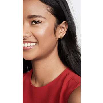 kate spade new york Loves Me Knot Studs, Gold, One Size