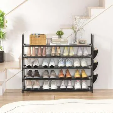 OYREL 5 Tier Shoe Rack Large Capacity Shoe Organizer