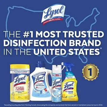 Lysol Multi-Surface Cleaner, Sanitizing and Disinfecting Pour, to Clean and Deodorize, Sparkling Lemon and Sunflower Essence, 40 Fl Oz (Pack of 3)