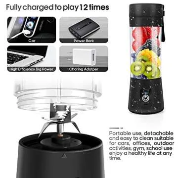 MIAOKE Portable Blender for Smoothies - USB Rechargeable