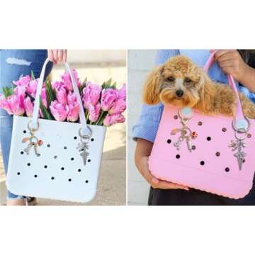 NZDWY Nurse Life Keychain Charm for Bogg Bag,Nurse Accessories for Bogg Bag ，Compatible with Simply Southern Tote，key Charm (nurse1)