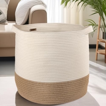 GooBloo Woven Blanket Basket - Stylish Storage Solution