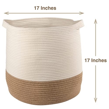 GooBloo Woven Blanket Basket - Stylish Storage Solution