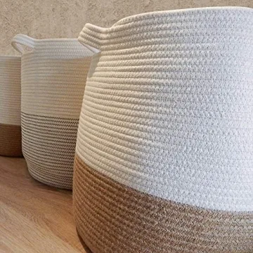 GooBloo Woven Blanket Basket - Stylish Storage Solution