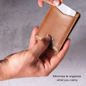 Andar Leather Slim RFID Bifold Wallet - The Ranger Tan