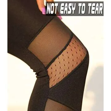 KIWI RATA Women Sports Mesh Trouser Gym Workout Fitness Capris Yoga Pant Legging
