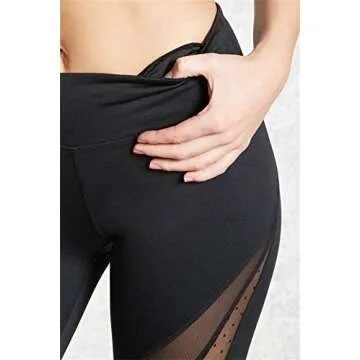 KIWI RATA Women Sports Mesh Trouser Gym Workout Fitness Capris Yoga Pant Legging