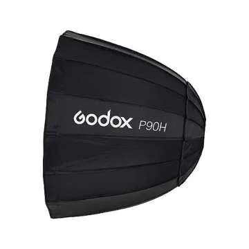 GODOX P90H 35" Parabolic Softbox for Studio Video Flash Light, Bowens Mount, Hi-Temperature Resistant