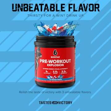 Six Star Pre Workout PreWorkout Explosion | Pre Workout Powder for Men & Women | PreWorkout Energy Powder Drink Mix | Sports Nutrition Pre-Workout Products | Fruit Punch (30 Servings)