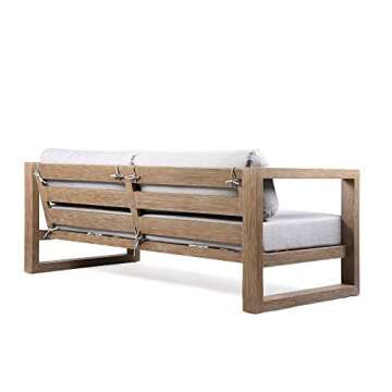 Luxurious Outdoor Eucalyptus Sofa for Your Patio