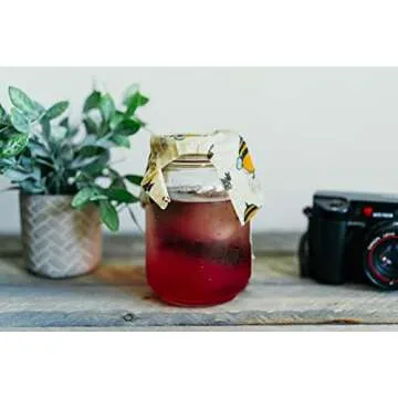 Reusable Beeswax Food Wraps Assorted 6 Pack by Eco Hive, Eco Friendly Food Wraps, Biodegradable, Sustainable Plastic Free Food Storage- Save the Planet Say Goodbye to Plastic