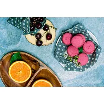 Reusable Beeswax Food Wraps Assorted 6 Pack by Eco Hive, Eco Friendly Food Wraps, Biodegradable, Sustainable Plastic Free Food Storage- Save the Planet Say Goodbye to Plastic