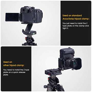 Universal Flex Tilt Head Z Mount - Arca-Swiss Quick Release