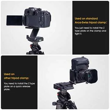 Universal Flex Tilt Head Z Mount - Arca-Swiss Quick Release