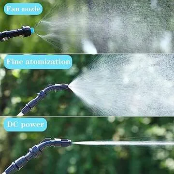 DOUBFIVSY Electric Plant Sprayer, Watering Spray Wand Rechargeable Portable Garden Sprayer with 2 No...