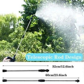 Electric Plant Sprayer with Rechargeable Battery and 5M Hose