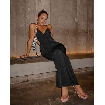 Doweha Women Backless Cowl Neck Cocktail Dress - Spring Summer Maxi