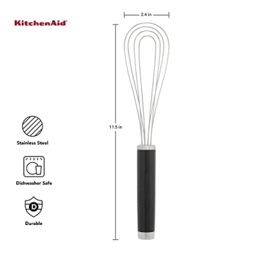 KitchenAid Flat & Silicone Whisk Set - 2 Whisks