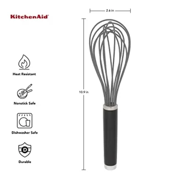 KitchenAid Flat & Silicone Whisk Set - 2 Whisks