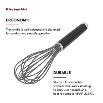 KitchenAid Flat & Silicone Whisk Set - 2 Whisks