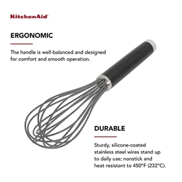 KitchenAid Flat & Silicone Whisk Set - 2 Whisks