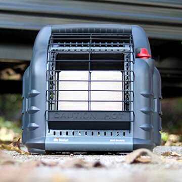 Mr. Heater F274830 MH18BRV Big Buddy Grey Indoor-Safe Portable RV Propane Heater (4,000 , 9,000 and ...