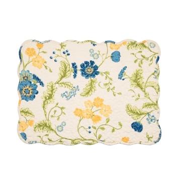 C&F Home Arya Quilt Placemat Set - Reversible Floral