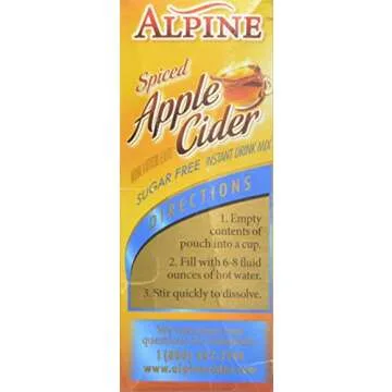 Alpine Spiced Apple Cider Sugar Free- 10 Count (Pack of 1)