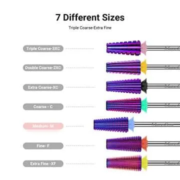 Professional 5 in 1 Nail Drill Bits for Technicians