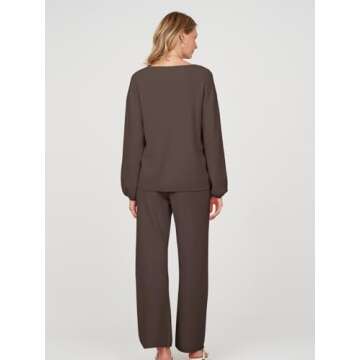 MEROKEETY Women's Cozy Pajama Set - Stylish and Comfortable