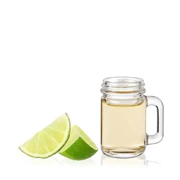 True Mason Jar Shot glasses, Reusable Mini Mason Jar shaped shot glasses with Handles, Party shot cups, Set of 6, 1 oz.