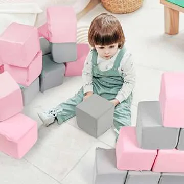 Soft Foam Blocks for Kids - Safe & Washable Play Toys