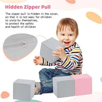 Soft Foam Blocks for Kids - Safe & Washable Play Toys