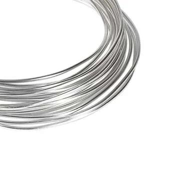 Tenn Well 9 Gauge Aluminum Craft Wire, 50 Feet 3mm Bendable Armature Wire for Sculpting, Jewelry Making, Doll Making, Crafting, Modelling, Bonsai Training