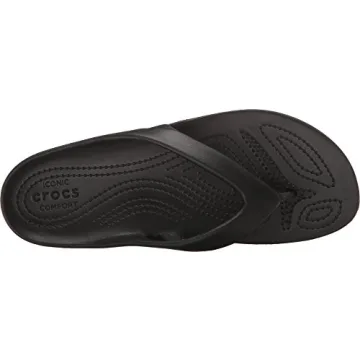 Comfortable Crocs Kadee II Flip Flops for Women in Black