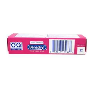 Benadryl Extra Strength Anti-Itch Relief Cream for Most Outdoor Itches, Topical Analgesic, 1 oz