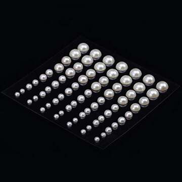 Senkary Self Adhesive Pearl Stickers for Crafts & Nails