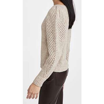 Stylish LOVESHACKFANCY Women's Rosie Pullover in Oatmeal