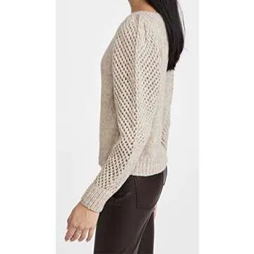 Stylish LOVESHACKFANCY Women's Rosie Pullover in Oatmeal
