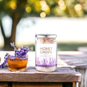 Gourmanity Honey Drops Made with Lavender Honey, Fruity and Floral Touch Carefully Crafted from Natural Honey, Gift your Family Artisan European Candy, Made in Provence, France, 7oz (Pack of 2)