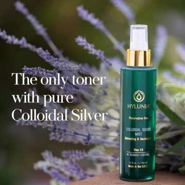 Hylunia Colloidal Silver Mist Toner - Hydrating & Soothing for All Skin Types