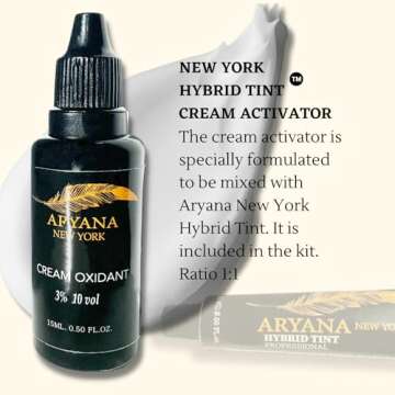 ARYANA NEW YORK Hybrid Color Professional Kit | For Professional Spot Coloring | Cream Hair Color With Natural Effect (DARK BROWN)