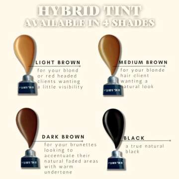 ARYANA NEW YORK Hybrid Color Professional Kit | For Professional Spot Coloring | Cream Hair Color With Natural Effect (DARK BROWN)